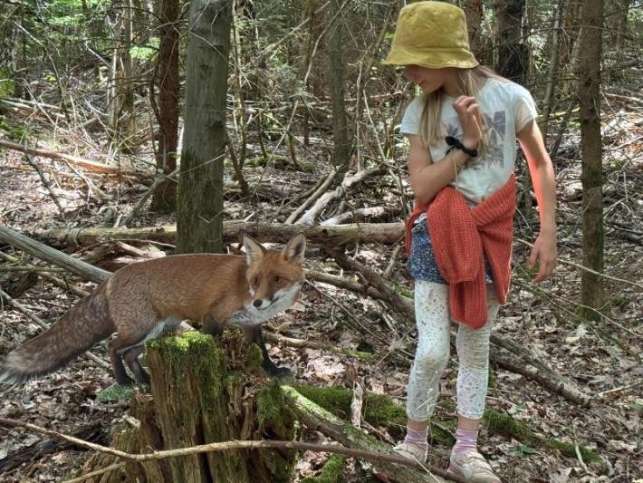 Mädchen auf dem Pirschpfad Mädchen auf dem Pirschpfad