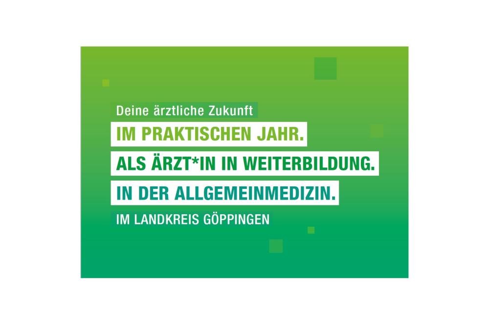 Postkarte zur Gewinnung ärztlichen Nachwuchses Vorderansicht Postkarte zur Gewinnung ärztlichen Nachwuchses Vorderansicht