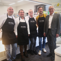 SWR1-Pfännle, Küchenchef Braun, Landrat Wolff SWR1-Pfännle, Küchenchef Braun, Landrat Wolff