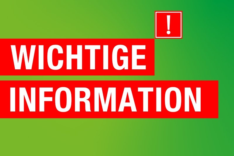 Wichtige Information