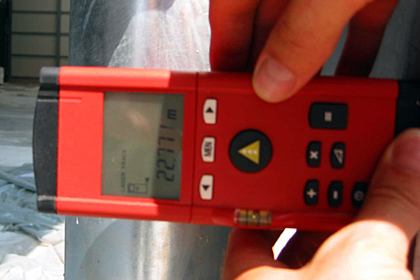 Baukontrolle mit dem Lasermessgerät Baukontrolle mit dem Lasermessgerät