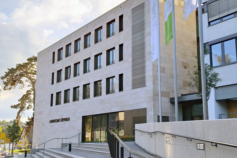 Außenansicht des Landratsamts Göppingen (Erweiterungsbau)