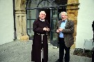 Pater Felix Kraus und Bernd Merkle