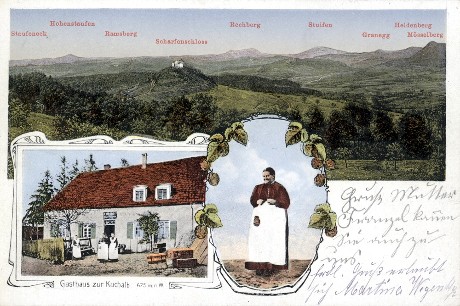 Das Gasthaus zur Kuchalb in Donzdorf um 1911 (Bestand S 11 Nr. 3085)
