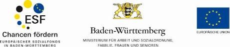 Logos ESF, Land Badden-Württemberg, EU