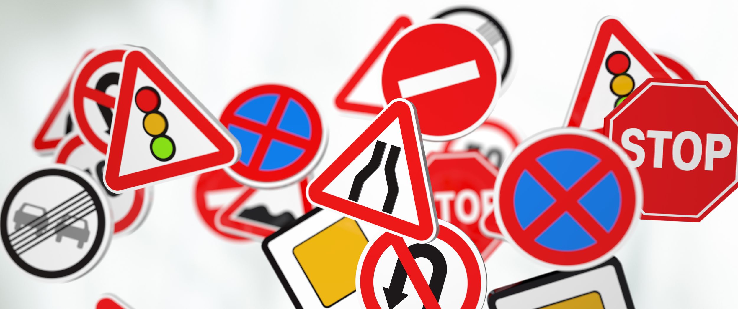 Verschiedene Verkehrszeichen Verschiedene Verkehrszeichen