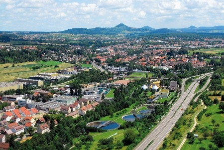 Luftbild des Landkreises Göppingen