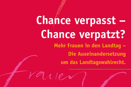 Titelblatt Flyer "Chance verpasst - Chance verpatzt?"