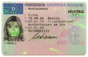 Muster EU-Führerschein