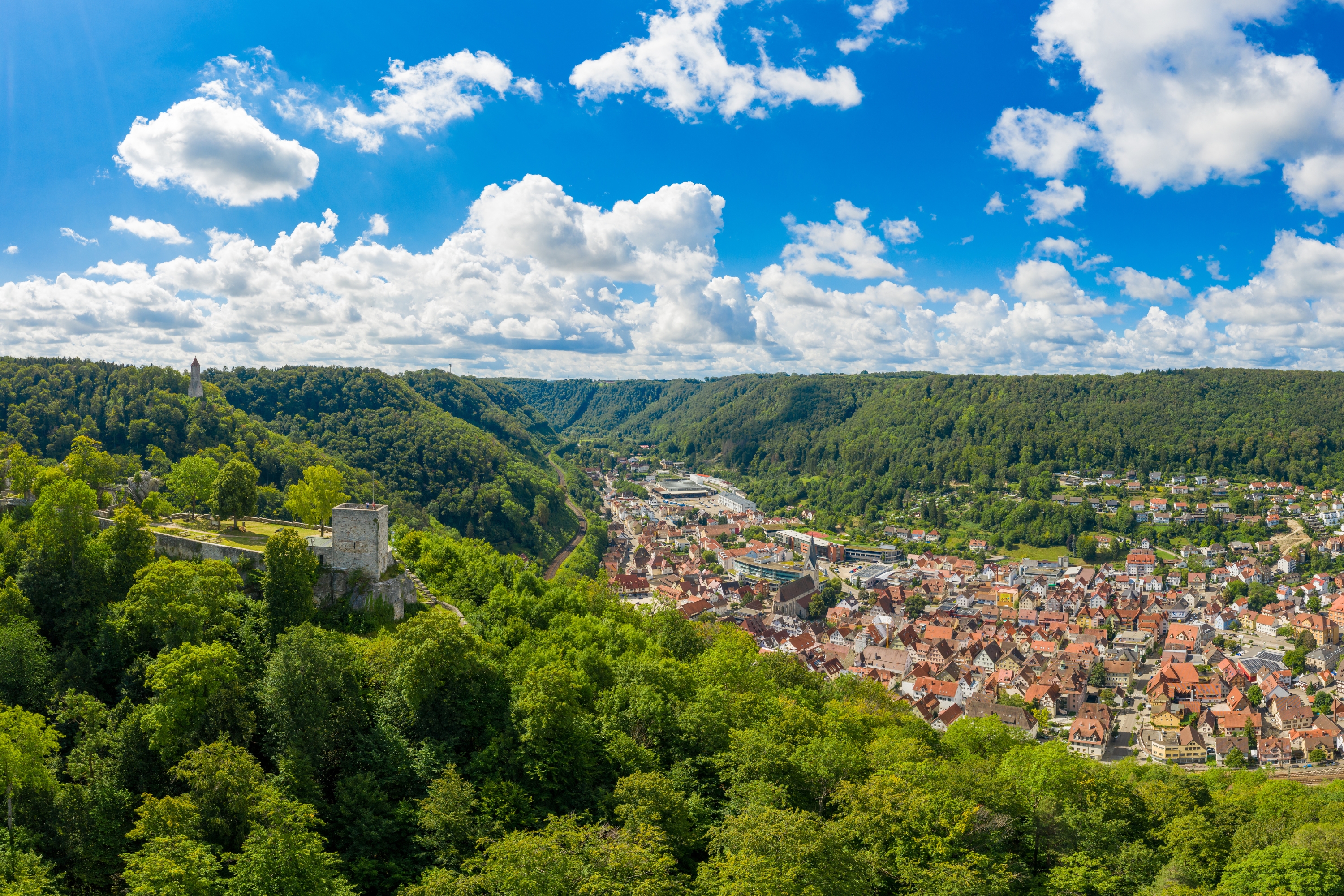 Geislingen an der Steige Luftbild Stadt Geislingen an der Steige