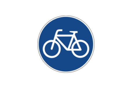 Verkehrszeichen Fahrradsymbol